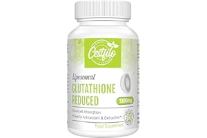 Cestfilo Liposomal Glutathion Réduit 1300 mg, Forme Active L Glutathion Réductase (GSH), Puissant Antioxydant pour une Protection Cellulaire Optimale (60 unité (Lot de 1))