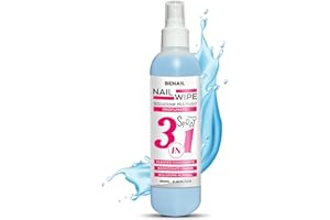 BENAIL PROFESSIONAL Nail Wipe™ Soluzione Multiuso Spray, Cleanser Sgrassante per Unghie Acrygel e Igienizzante, Cleaner Sgrassatore, elimina dispersione, semipermanente, da 250 mL