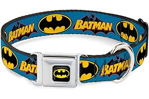 Buckle-down BMC Batman Noir/Jaune Collier de Chien