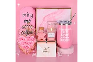 COYBTO Idee Regalo Donna, Set Regalo Donna Compleanno, Rosa Box Regalo Donna con Tazza, Natale, San Valentino, Anniversari Regalo per Mamma Migliore Amica Sorelle, Moglie