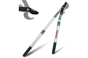 HYCHIKA BETTER TOOLS FOR BETTER LIFE HYCHIKA Tijeras de Podar Telescopicas 99CM, Telescopic Pruning Shears, Tijera de Ahorro de Trabajo con Cuchillas Afiladas, Diámetro de Corte: Ø50 mm max., para Ramas Frescas y Marchitas