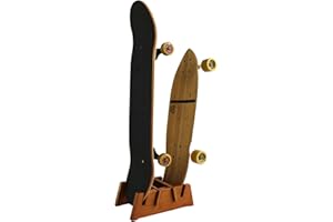 Stojak podłogowy do deskorolki na dwie deski | Premium bambusowy stojak podłogowy na deskorolkę firmy COR Surf