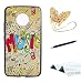 Produktbild Motorola Moto G5 Hülle, Motorola Moto G5 Handyhülle, TOUCASA® Niedlicher Cartoon Muster Design Weiche TPU Silikon Zurück Gummi Stoßstange Schutzhülle für Motorola Moto G5 + Frei Touch Stylus Pen & Staubsteck-Dynamische Musik
