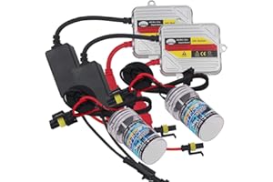 Eseastar H11 H8 H9 HID Headlight Kit with 2 6000K Xenon White Bulbs and 2 35W 12V Ballasts