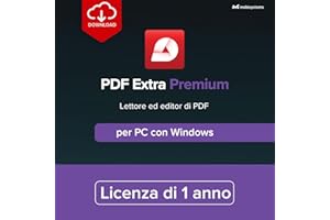 MOBISYSTEMS INC. PDF Extra Premium | Lettore ed editor di PDF completo | Crea, modifica, converti, combina, compila e firma PDF | Licenza annuale | 1 PC con Windows | 1 utente [Online Code]