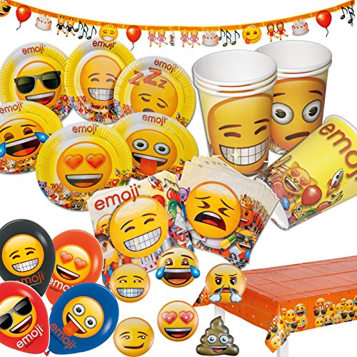 4 Luftballons * EMOJI * für Party und Kindergeburtstag // Geburtstag Party Deko Mottoparty Balloons Smiley by TIB Heyne - 2