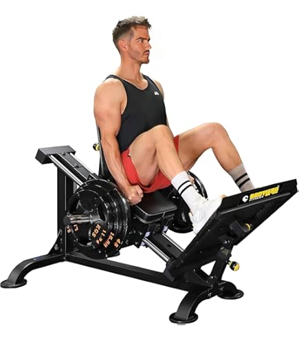 Reliancer Hack Squat Machine, Leverage Squat/Calf Machine, Leg Exercise/Press Machine, Weight Training Home Gym Equipment