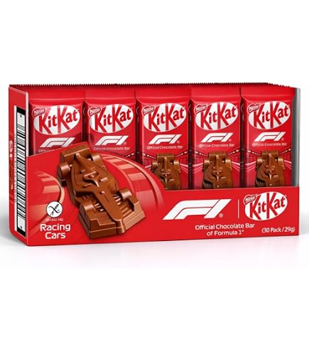 KitKats Milk Chocolate Bar, Limited Edition F1 Racing Car Shaped