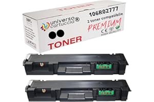 universo cartuccia® Zestaw 2 tonerów 106R02777, kompatybilny z Xerox Phaser 3260, WorkCentre 3225, Phaser 3260Vdni, WorkCentre 3225Vdni, WorkCentre 3215, Phaser 3052 (2 tonery)