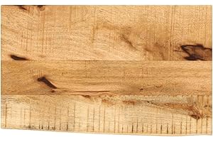‎VIDAXL vidaXL Tischplatte, Holzplatte für Tisch Esstisch Couchtisch, Massivholzplatte Baumkante, Ersatztischplatte, 60x20x3,8cm Massivholz Raues Mangoholz