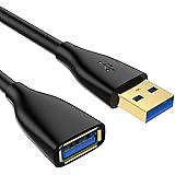 Syncwire USB Extension Cable 2M - High Speed USB 3.0 Type A Male to Female Lead with Gold Plated 5Gbps Data Transfer and Char