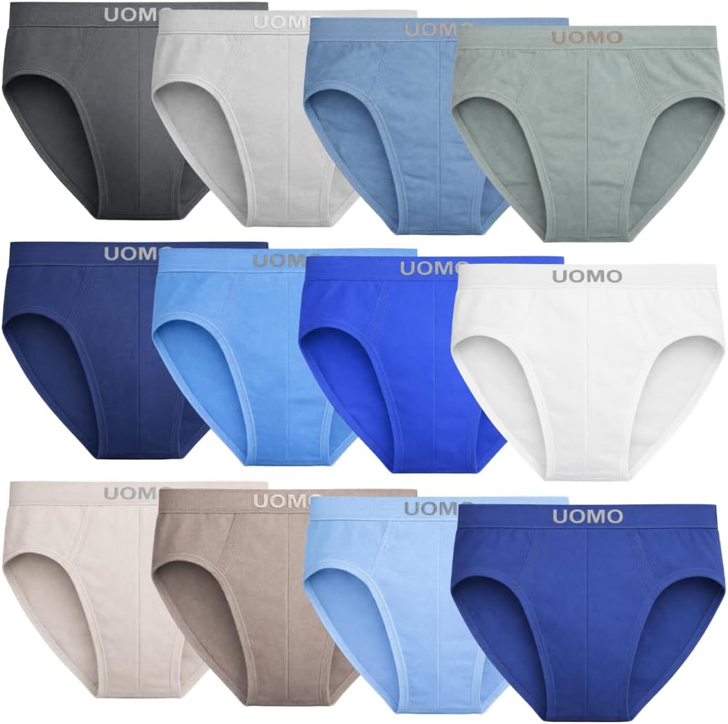 Nakloe - Pack 12 - Calzoncillos Slip niño - Calzoncillos niño - Elasticos y Transpirables