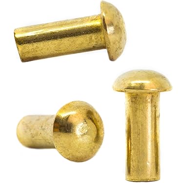 M10 (10mm x 80mm) massief stalen ronde kop klinknagels DIN 660