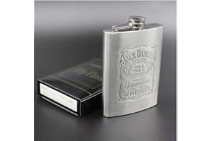 ZONSTER 6 oz Portable en Acier Inoxydable Pot de vin Flasque pour Les Hommes Flagons Drinkware Whisky Container Bouteille Alcool Verres &