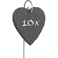 Hoberg Schiefer-Pflanzschilder | Witterungsbeständig, Wiederverwendbar | Individuelles Kennzeichnen von Pflanzen und…