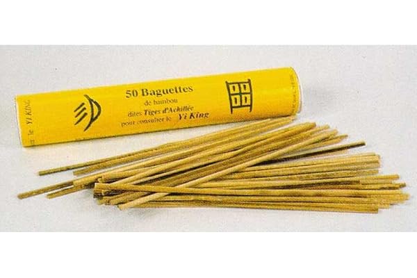 50 baguettes de bambou dites Tiges d'Achillée pour consulter le Yi King