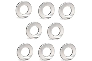 MMBSHOP M8 Stainless Steel Washers (8mm) Form A Thick Flat washers For Bolts And Screws Metal Grade A2 Stainless Steel (304) M8 x 20 Pack