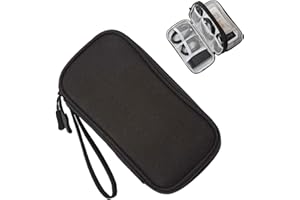 LINGJIA 11*19.5cm 3 Strati Viaggio Accessori Utili, Porta Cavi da Viaggio, Borsa Cavi di Ricarica, Borsa Cavi Viaggio, Piccolo Organizzatore di Cavi, Piccolo Organizzatore Cavi Accessori Elettronici