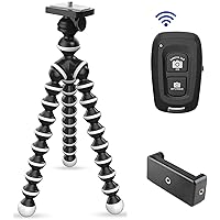 Tygot Gorilla Tripod/Mini (13 Inch) Tripod for Mobile Phone with Phone Mount & Remote | Flexible Gorilla Stand for DSLR…