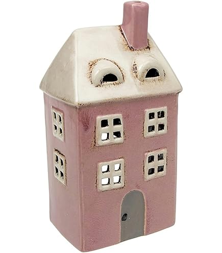 Lucerne Da Tè IB Laursen Casa - Modello My Home Town Con Porta Rossa, 13.5x7.7x16.5 Cm - Foto 6