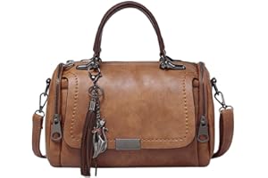 BUKESIYI Donna Borse a Tracoll Borsa a Mano Firmate Borse a Spalla 2024 PU Pelle IT77152 Marrone