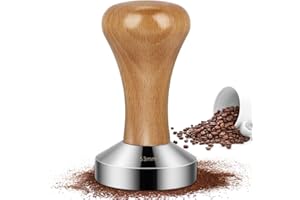 Venga amigos Espresso Tamper, Tasseur de café en Acier Inoxydable Presse à Café en Acier Inoxydable Barista Espresso Tamper pour Machine à Café