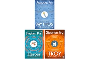 Stephen Fry Greek Myths Series Collection 3 Books Set (Troy, Heroes, Mythos)