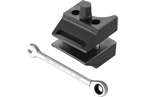 Zyiphor Federbein Spreizer Werkzeug mit Geteilter Nabe, Universelles Achsschenkel Spreizer inklusive Schraubenschlüssel für die Meisten Fahrzeugmarken und Modelle, Doppelkopf Design