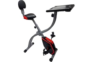 ‎ZOOMYO Zoomyo Air Bike,Heimtrainer,Liegeheimtrainer, Fan Bike mit Luftwiderstand & Sattel höhenverstellbar,klappbarer Fahrradtrainer mit 8 Widerstandsleveln für Ganzkörper Crosstraining.