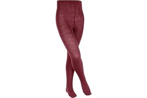 FALKE unisex bambini Comfort Wool collant traspiranti termoregolanti antiodore lana vergine spessi caldi rinforzati morbidi sulla pelle tinta unita per vita quotidiana scuola 1 pezzo