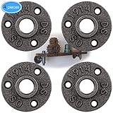 Premium-Qualität - Hergestellt aus Gusseisen, einer Art von Legierungen aus Eisen, Silikon und Kohlenstoff. Die Bodenflansch-Rohr-Armatur verfügt über eine starke Intensität, hervorragende Zähigkeit und formbare Formbarkeit für industrielle Rohrleitungen.