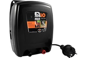 Dispositif de clôture électrique Ellofence M60 - Extrêmement silencieux - Pour garder les chevaux et les animaux domestiques - 230 V