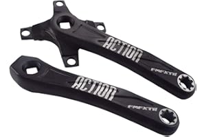 DIYARTS Guarnitura per Mountain Bike in Lega di Alluminio Sinistra e Destra 170mm Guarnitura Sinistra e Destra con Accessori di Modifica a Piastra Singola per guarnitura Quadrata