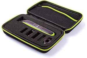 FiTspi Razor Holder Storage Bag Electric Shaver Carrying Case Shockproof Hard Travel Box Compatible with Philips Oneblade QP2520/90/70