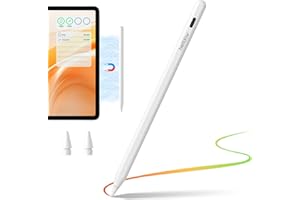 Bettdow GD13 Ultra Penna Stilo Compatibile con iPad 2018-2025, Ricarica Wireless, Funzione di Inclinazione e Rifiuto del Palmo, USB-C Pencil per iPad 11/10/9/8/7/6, Air 11/13, Pro 11/12.9, Mini 5/6
