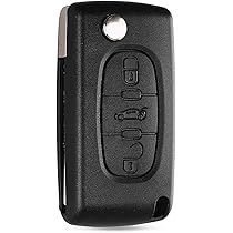 Chiave Ren. Dacia 3 Tasti VA2 HU179 Guscio Cover Flip Baionetta Cromo Bianca Captur Kadjar