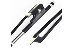 archet violoncelle en fibre de carbone VINGOBOW Crin de cheval de Mongolie noir naturel Belle profondeur de conception et son puissant 4/4 taille 71,5 cm