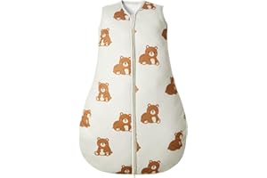 Lilian&Gema Schlafsack Baby 2.5 TOG Baumwolle Winterschlafsack Baby Warm Baby Schlafsack Weich Baby Schlafsack Neugeboren Schlafsack Winter Baby