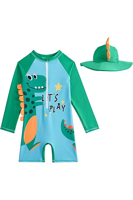 Tuta Maniche Lunghe Costume Da Bagno Neonato Anti-UV Maniche