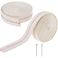 Stoppini In Cotone Piatto Per Lampade A Olio - 2 Rotoli Da 6,5 Piedi, 3/4 Di Pollice - Foto 8