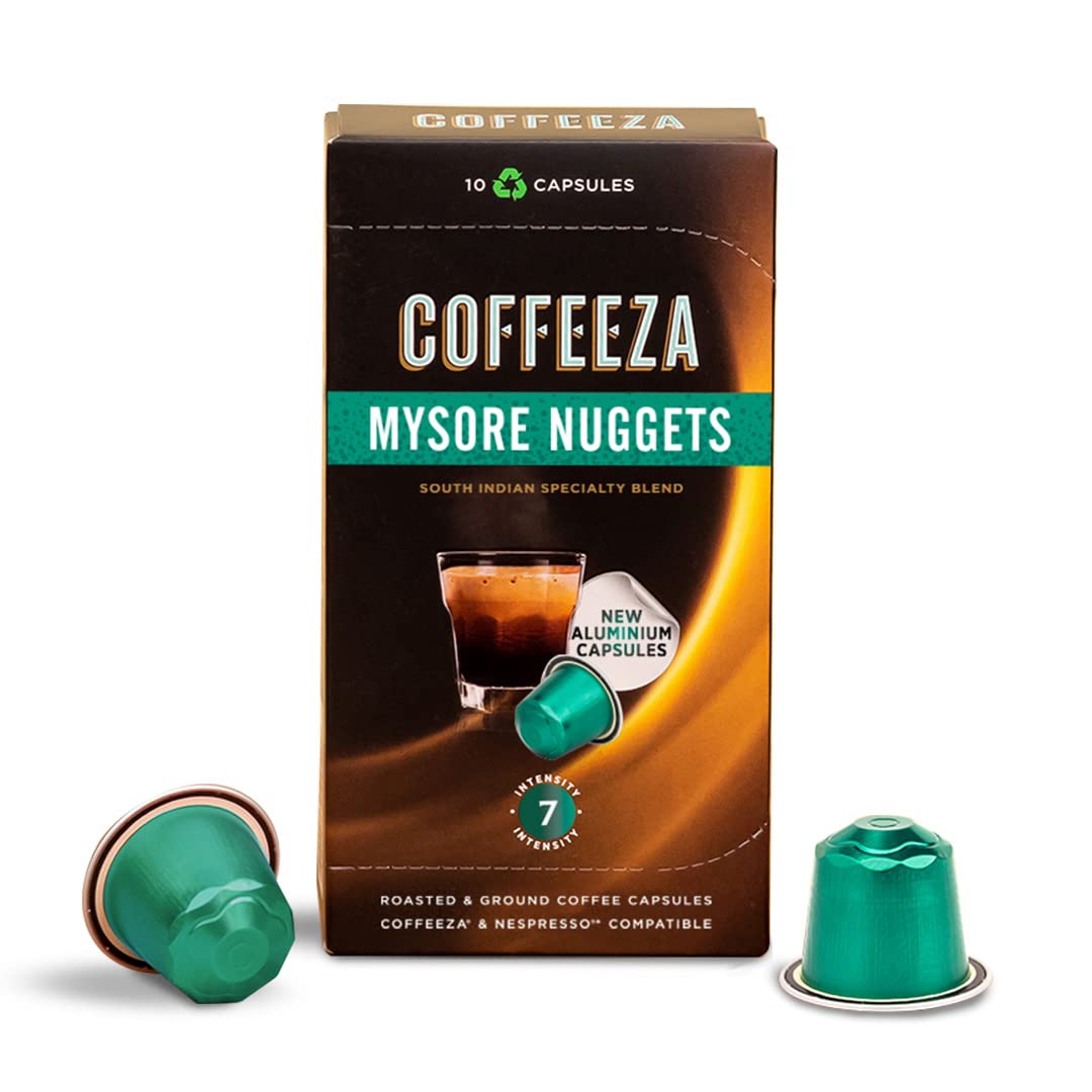 Discover the Rich Flavor of COFFEEZA Mysore Nuggets Coffee Capsules