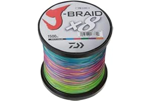 Daiwa J-Braid X8, 1500m multi colour - braided Fishing line