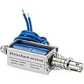 Hechen solenoid electromagnet HS-0530B DC12V 4N 10mm stroke push pull type open frame