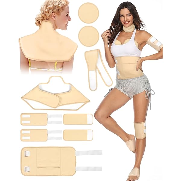Rizinusöl-Packung Aus Bio-Baumwolle - Wiederverwendbar, Mit 6 Verstellbaren Gurten, Für Leber & Bauch