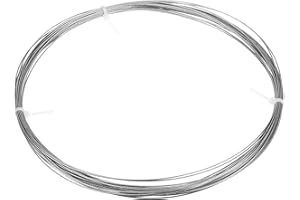 sourcing map 1mm 304 Stainless Steel Cable Wire Rope 7x7 Strands Core 50ft (15M) Aircraft Wire for Construction Outdoors Marine Rigging Decking Railings