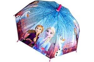Yuhu.kids Frozen - Die Eiskönigin Anna und Elsa Kinder-Regenschirm Stock-Schirm