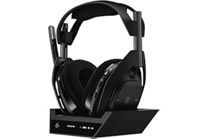 ‎LOGITECH G Logitech G Astro A50 X LIGHTSPEED, bezprzewodowy zestaw słuchawkowy do gier + bazowa, PRO-G GRAPHENE, PLAYSYNC na Xbox Series X|S, PS5, PC/Mac, Nintendo Switch 2, Bluetooth, HDMI 2.1 Passthru - Czarny