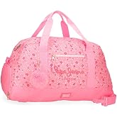 Pepe Jeans Alenka Pink Travel Bag Pink 55x27x20cm Polyester 29.7L by Joumma Bags