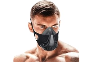 OLEGOVNA Trainingsmaske, Workout-Maske, 24 Stufen Atemwiderstand, verbessert die Lungenkapazität und Ausdauer, für Laufen, Cardio, Radfahren, Fitnessstudio, Einheitsgröße