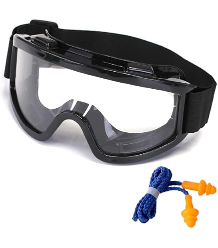 LOTZEN HT5K011 Gafas De Protección Högert Technik – Transparentes/Verdes, Antivaho Y Antiarañazos, EN166
